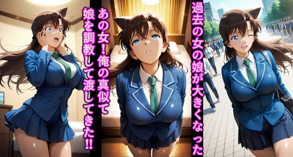 【名探偵コナン】 洗脳魔眼番外編！！母親の暗示調教済みで献上された娘を思い通り 〜毛◯蘭〜