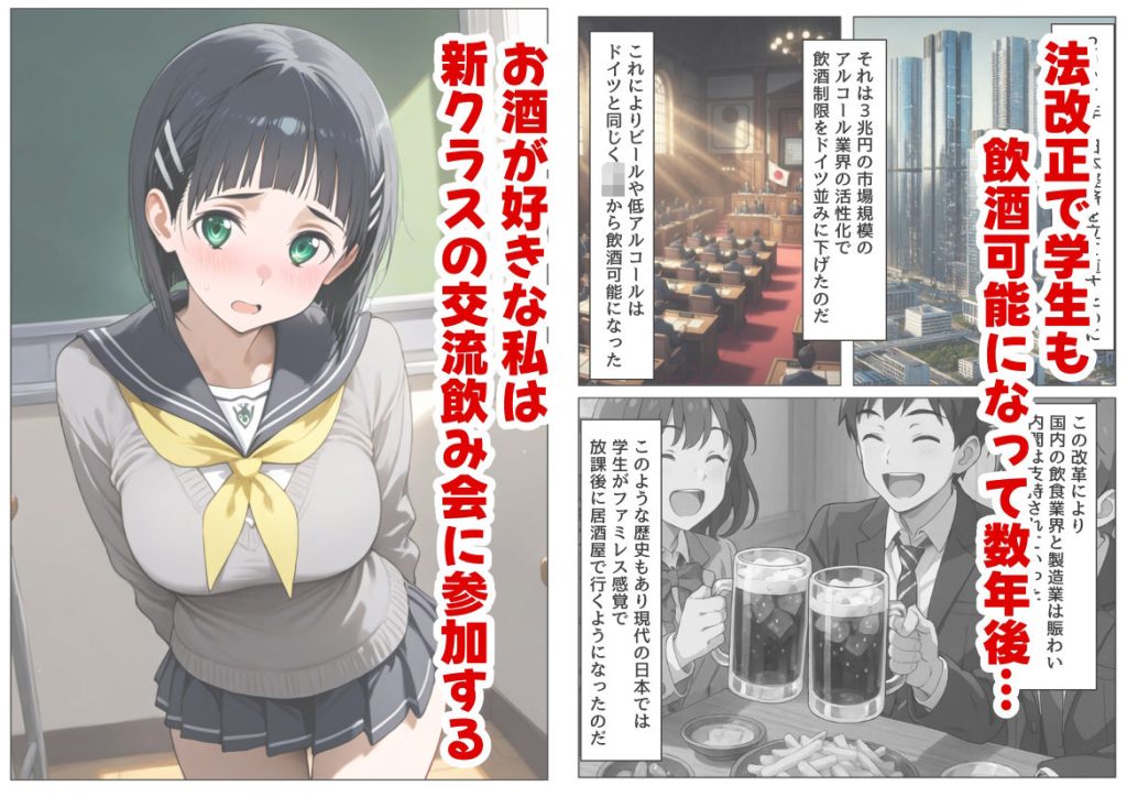 【SAO】 学生も飲酒が可能になったけど毎回、酔ってお持ち帰りされる【桐ヶ●直葉】のHな話