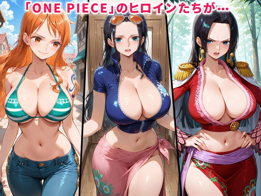 【ワンピース】 催●支配された女海賊〜全員寝取られ・孕ませ〜｜ナミ、ロビン、ハンコックとボテ腹ハーレムSEX！