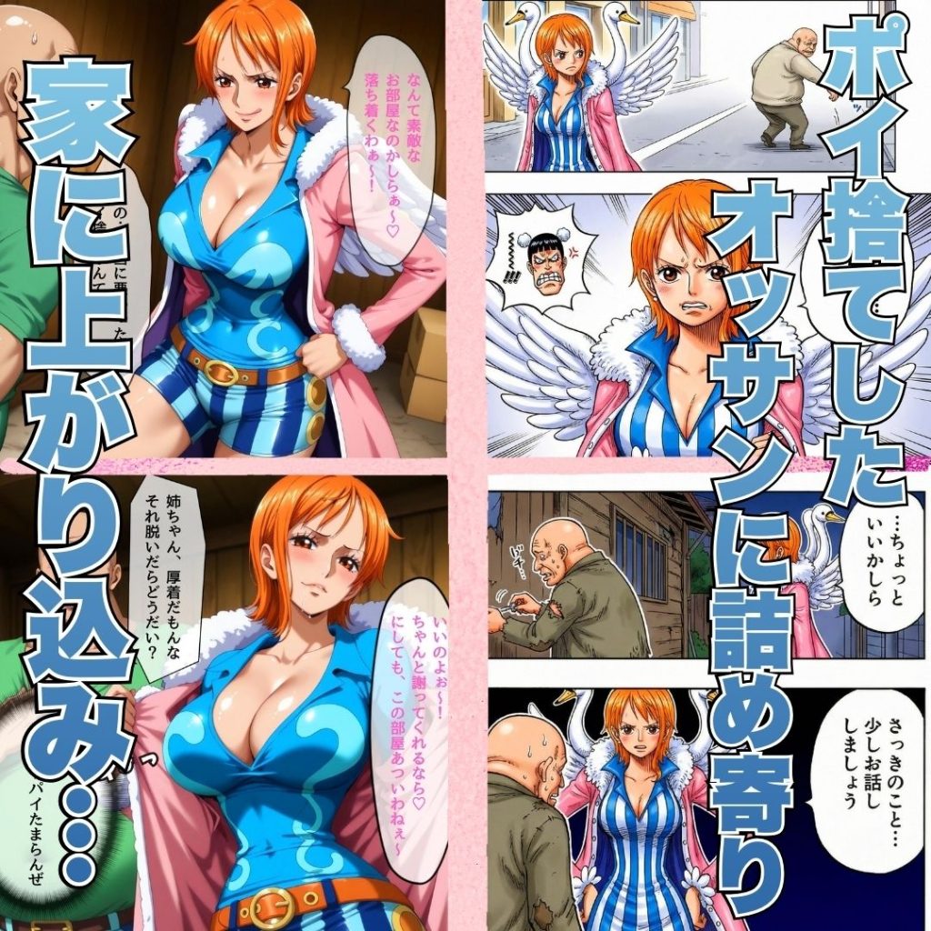 【ワンピース】 オカマ憑依 悪いポコチンにはおしおきよ〜ん 泥棒猫編