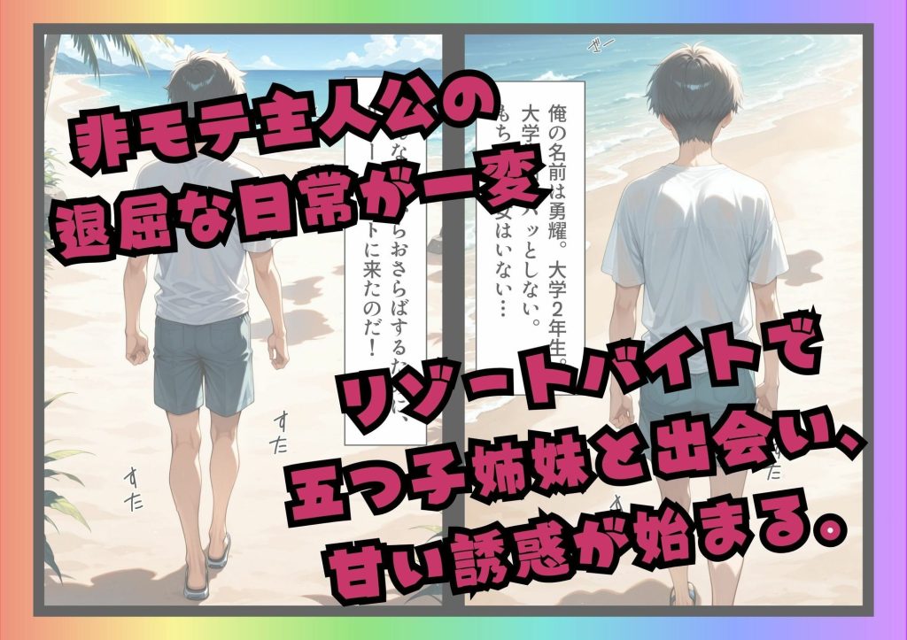 【五等分の花嫁】 五等分の誘惑 in リゾートバイト｜中野五姉妹とハーレム大乱交！