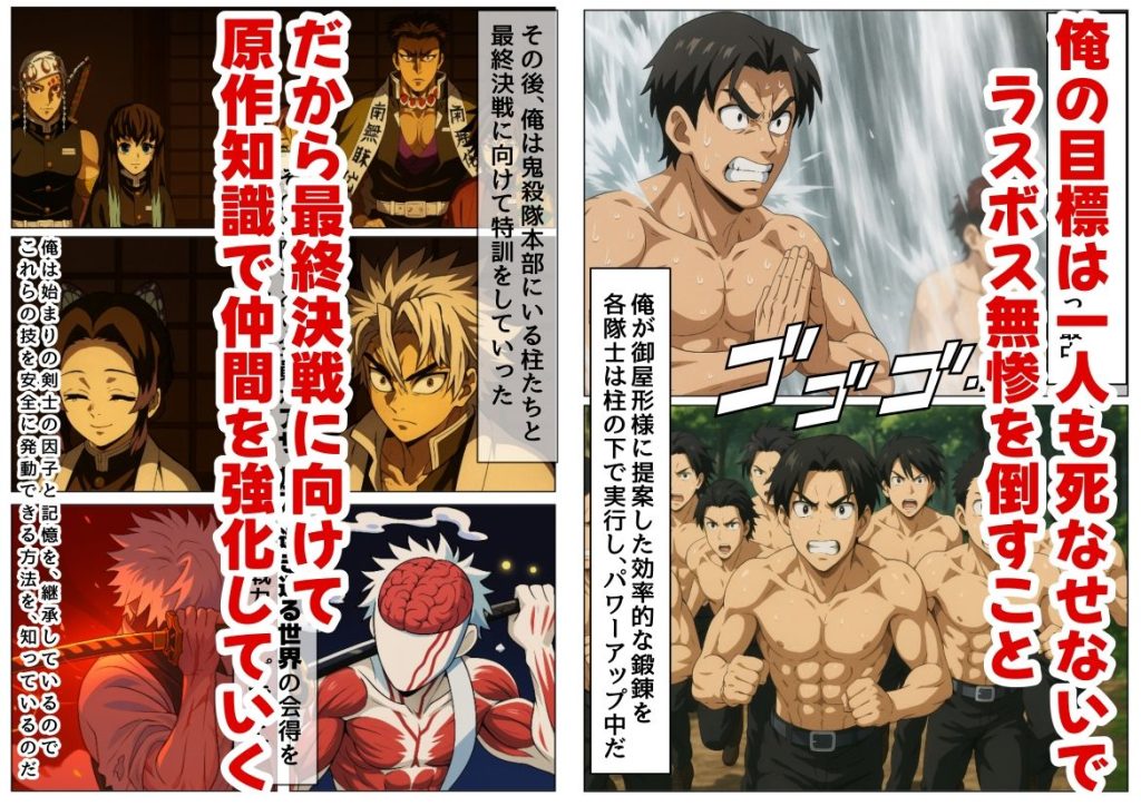 【鬼滅の刃】 鬼滅な少女達に種付けしまくる【後編 無惨戦まで】《ストーリー＆台詞あり》〜【巨根チート主人公転生】〜