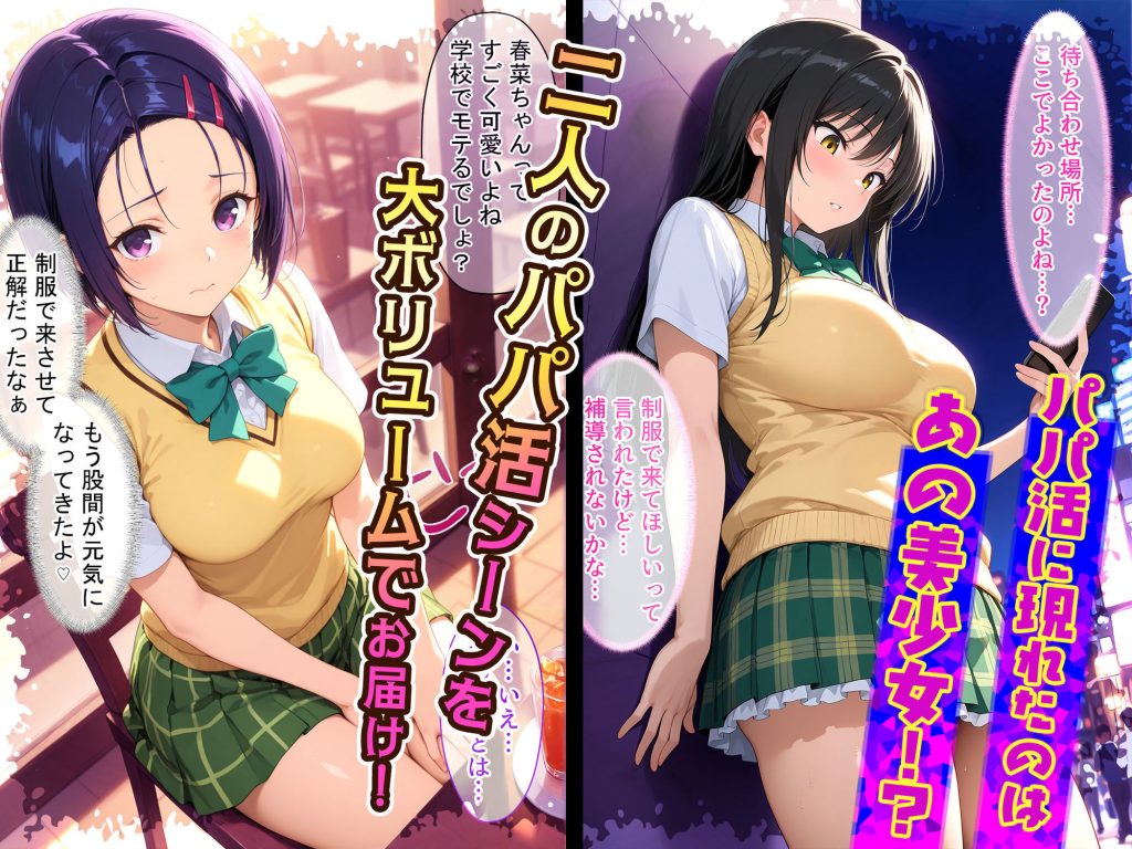 【To LOVEる】 放課後、彼女たちはパパと会う  〜唯と春菜のはじめてのパパ活〜