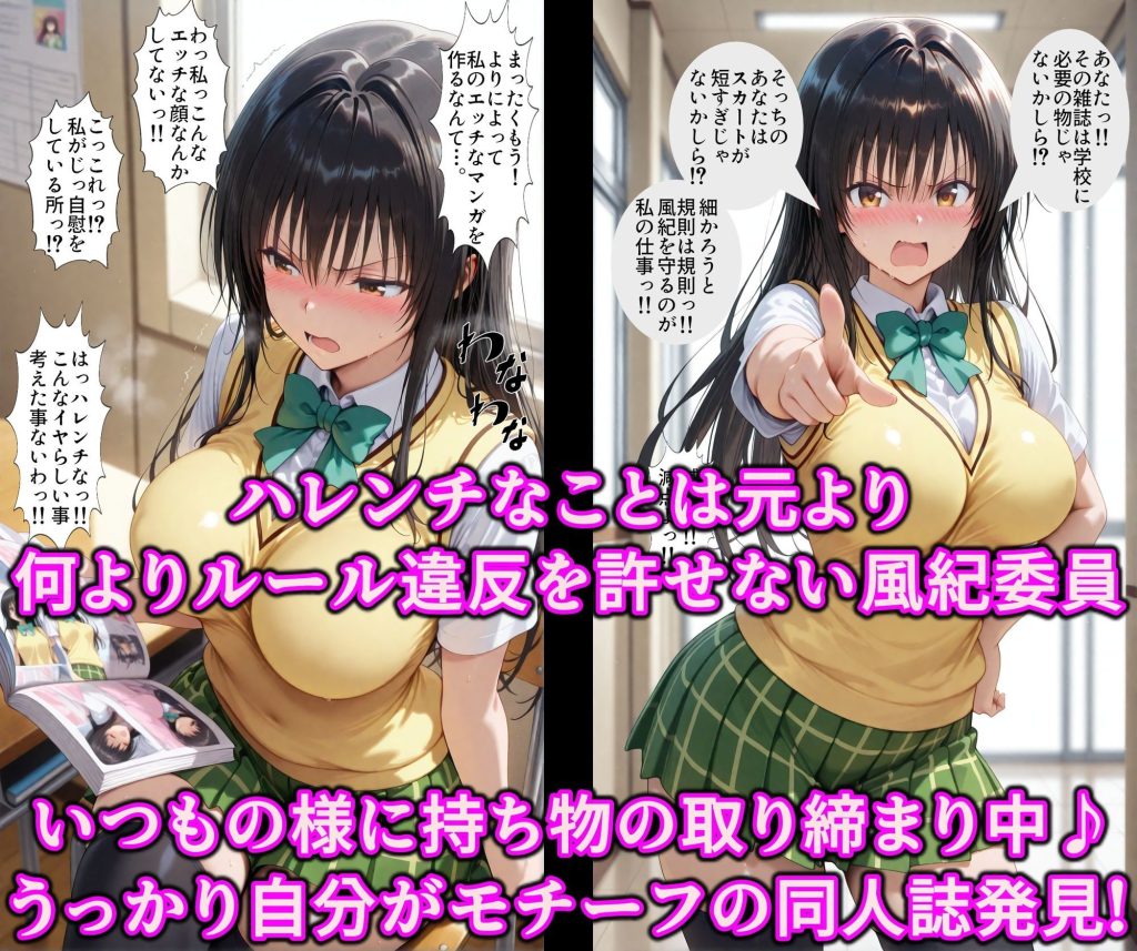 【To LOVEる】 ポリスとエロギャルどっちがお好き？洗脳ボイスと催●アプリで徹底調教！！精子で即イキ超絶ハレンチ発情まんこ